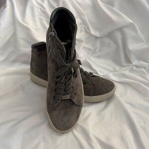 Like New Hartjes XS Bandy Grey Lace Boot with Side Zip